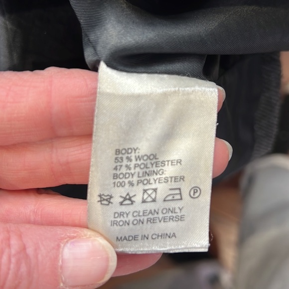 The Maison Cinqcent 500 Grey Wool Blazer Coat - Picture 8 of 10